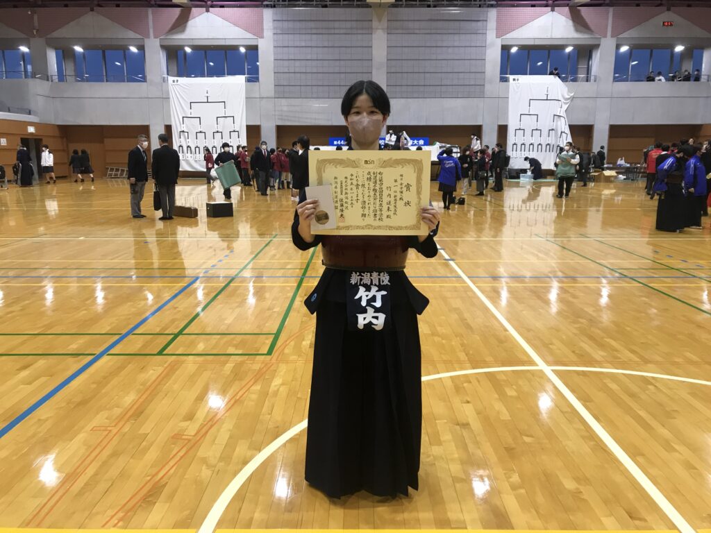 BSN高校剣道選手権大会個人戦で初優勝しました。