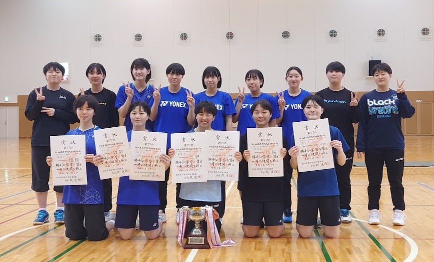 女子バドミントン部インターハイ出場決定！（県総体結果①）