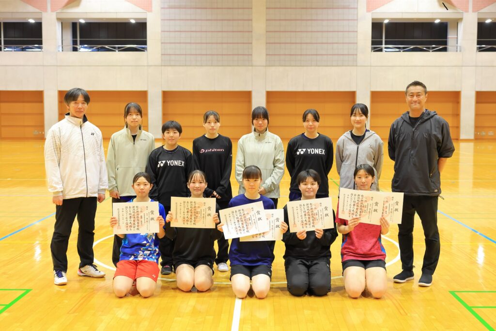 【女子バドミントン部】春季地区大会結果（渡邊暖花２冠！４複４単が県総体へ）